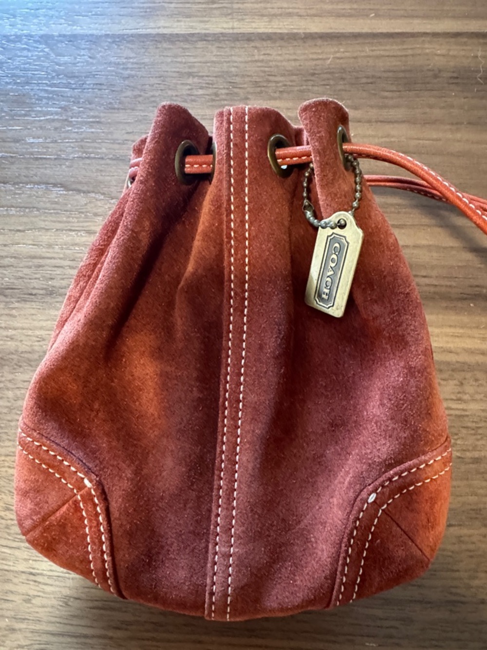 Vintage Coach suede wrislet - Picture 2 of 11
